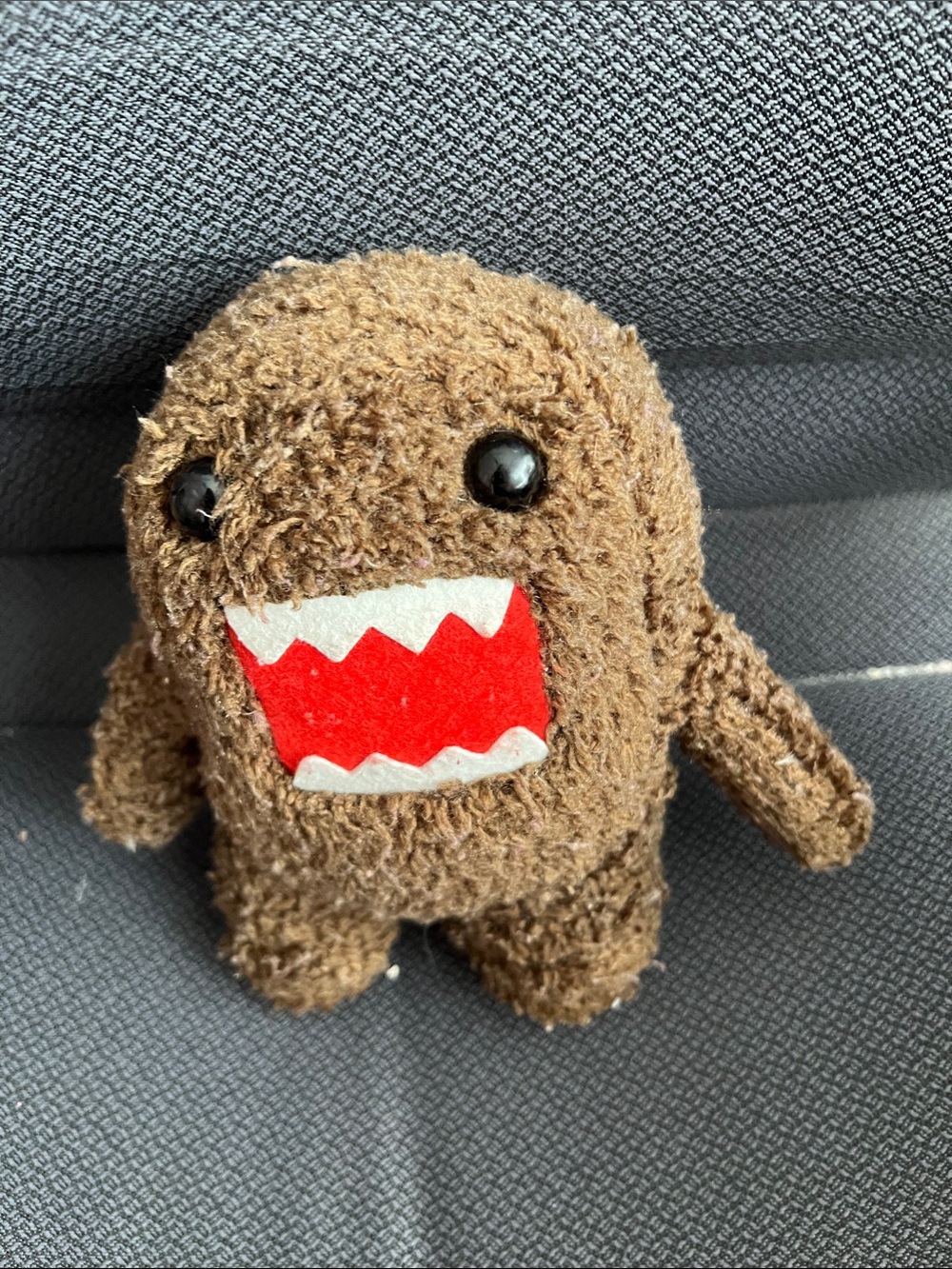 Cute Brown Monster Plush Toy with Red Mouth - Kids Stuffed Character